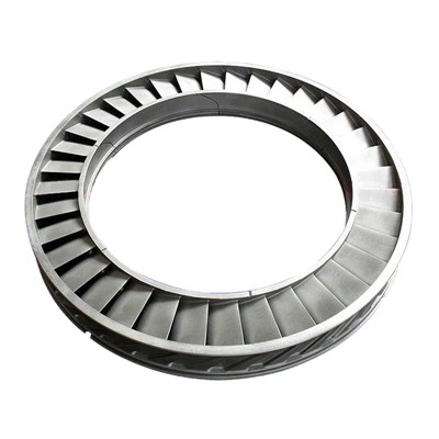 Paletta guida in lega di nichel per parte del motore aeronautico